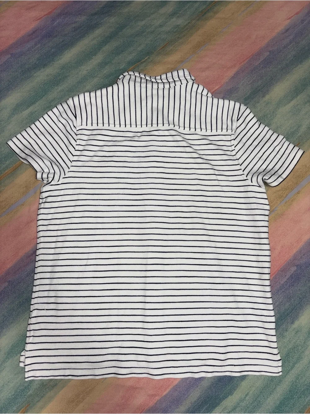 J.CREW Short-Sleeve Beach Terry Camp-Collar Shirt size XL